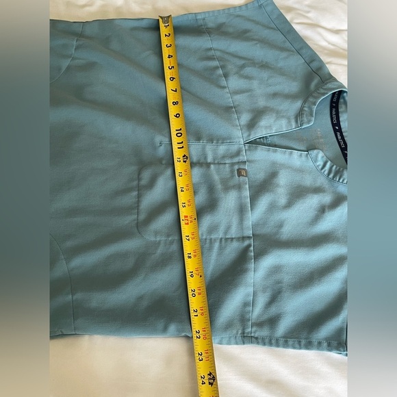 Fabletics Light Blue V-Neck Blouse - Picture 6 of 7